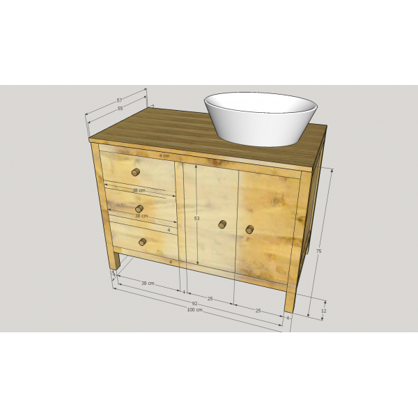 Waschtisch Lantra 100 Elegant